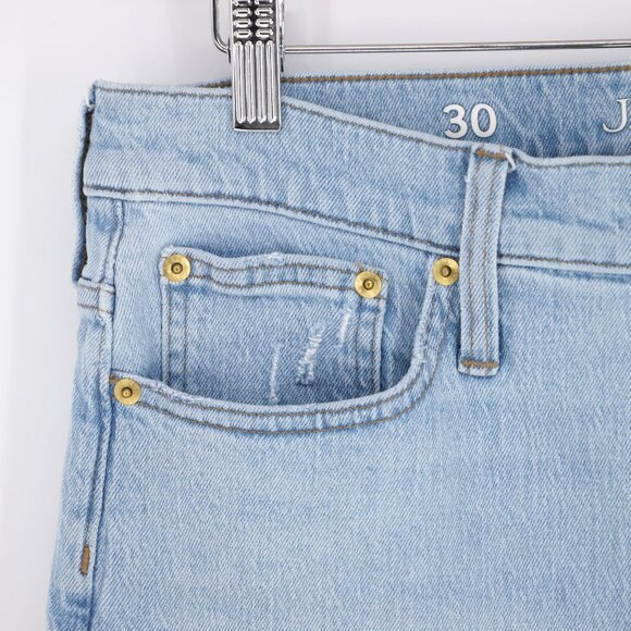 J.CREW Slim Wide-Leg Jean in Elia Wash Light Blue High-Rise Size 30 - Picture 7 of 10